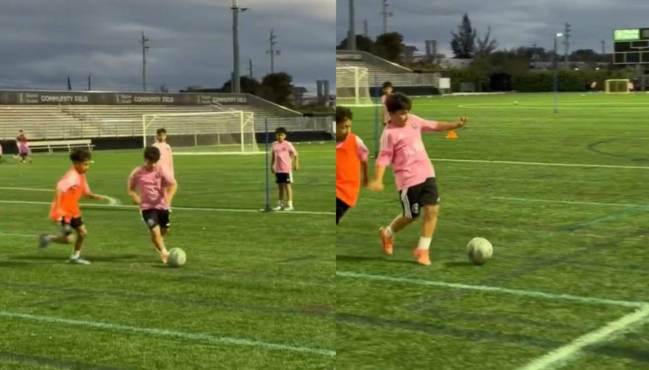 Video: Mateo Messi sorprende con un gol en el Inter Miami