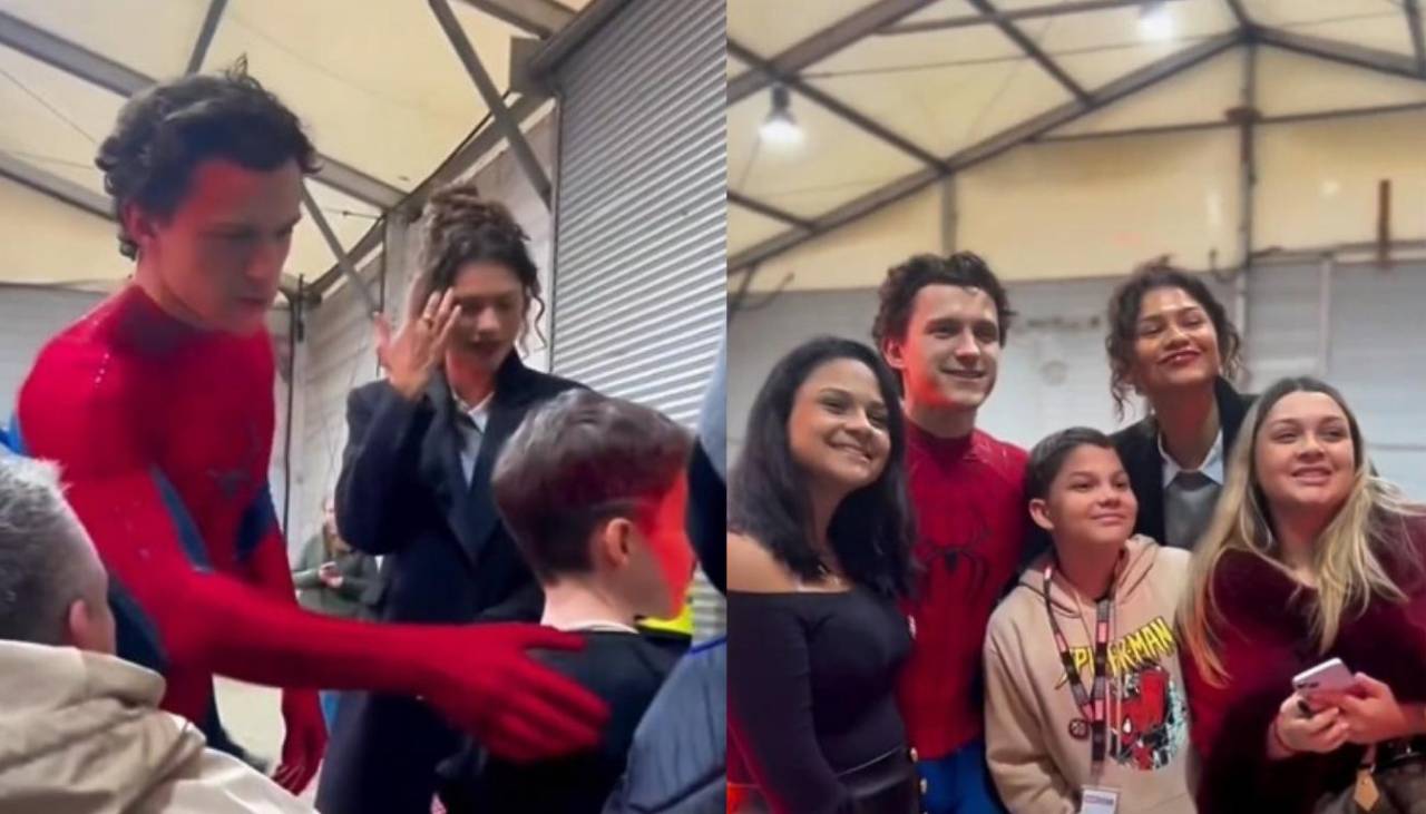 Tom Holland y Zendaya desatan euforia en un evento al compartir con sus fans 