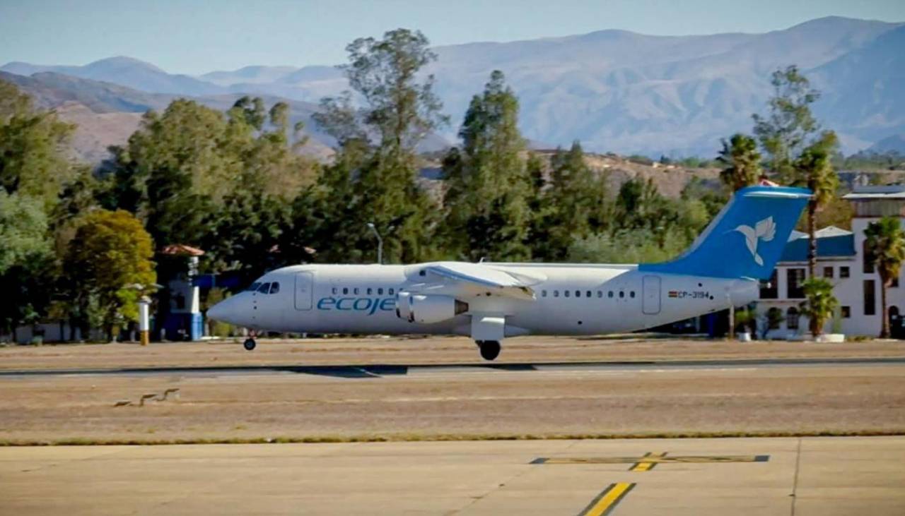 Ecojet alista su primer vuelo exploratorio a Potosí para noviembre