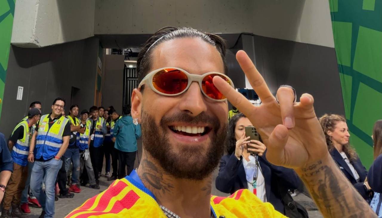 Maluma vivió el debut de Colombia en familia y conquistó las redes con tiernas fotografías 