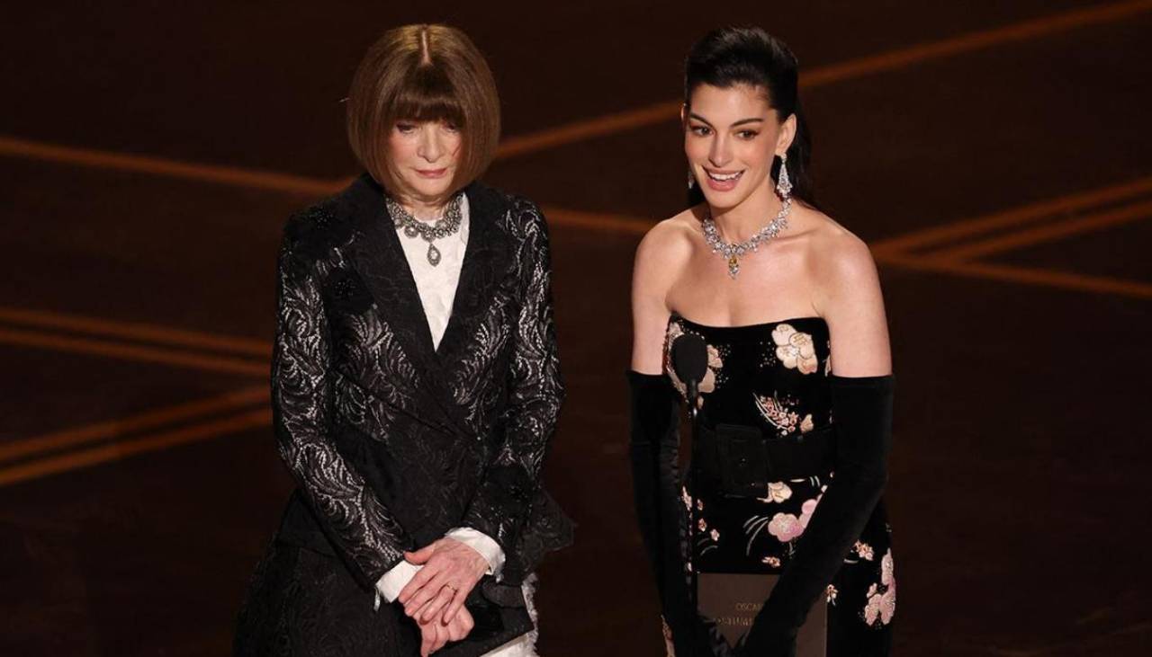 ‘El diablo se viste a la moda’: Anne Hathaway y Anna hicieron una broma mientras presentaban en los Oscar