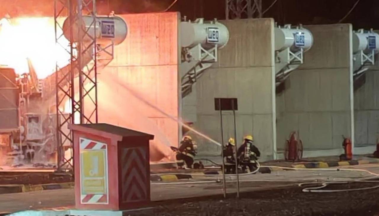 ENDE reporta “falla técnica seguida de un incendio” en la Subestación Carrasco