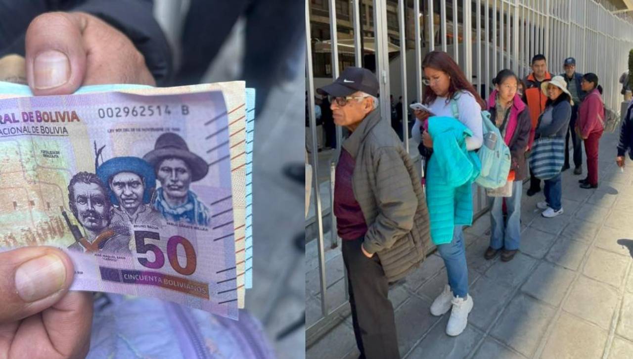 “No quieren recibir la serie B”: personas se quejan y hacen fila en el Banco Central de Bolivia para cambiar sus billetes