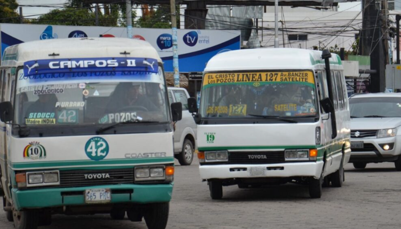 Los micros vuelven a las calles de Santa Cruz de la Sierra tras el paro por el diésel y el pasaje