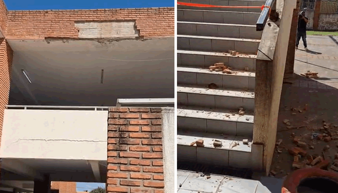 Cuatro escolares heridos tras la caída de ladrillos del techo de un colegio en la capital cruceña