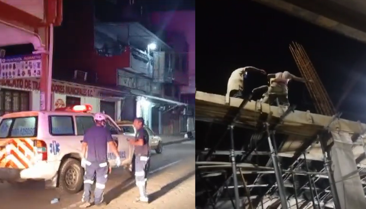 Al menos ocho heridos tras el fallo de vaciado de losa en un edificio cruceño