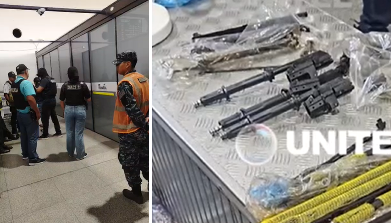 Hallan “armas de grueso calibre” en el aeropuerto Viru Viru y Fiscalía confirma aprehensión de dos personas