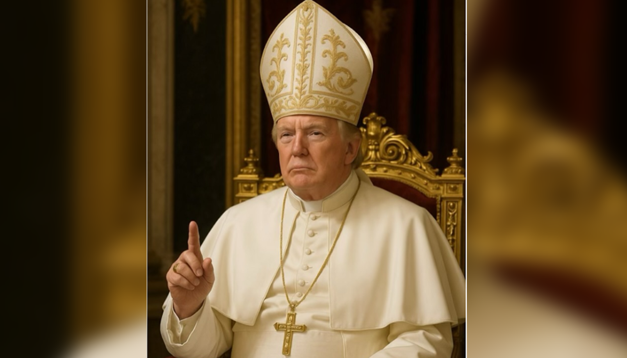 Donald Trump publica una imagen vestido como papa y genera controversia