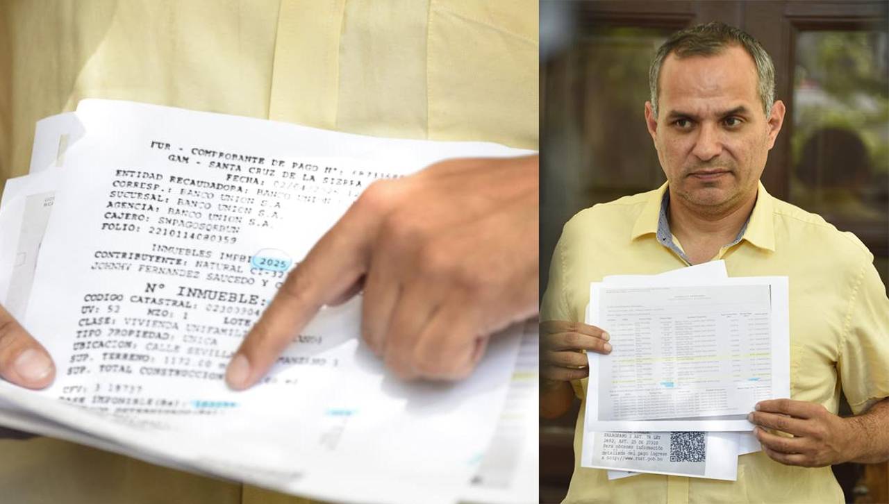 Alcaldía: Jhonny cambió la base imponible de su inmueble para bajar el pago de impuestos de más de Bs 8.000 a Bs 322