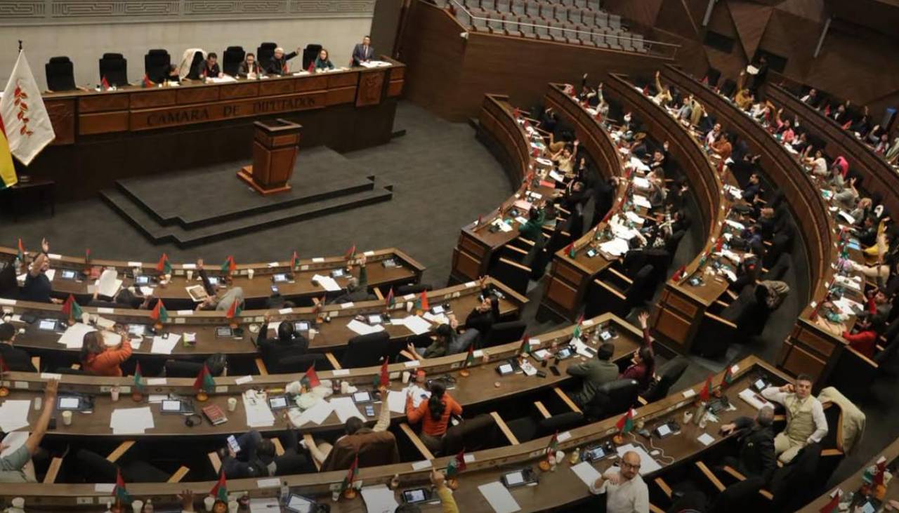 Diputados instala sesión para tratar dos créditos del BID por $us 540 millones y una carretera interdepartamental