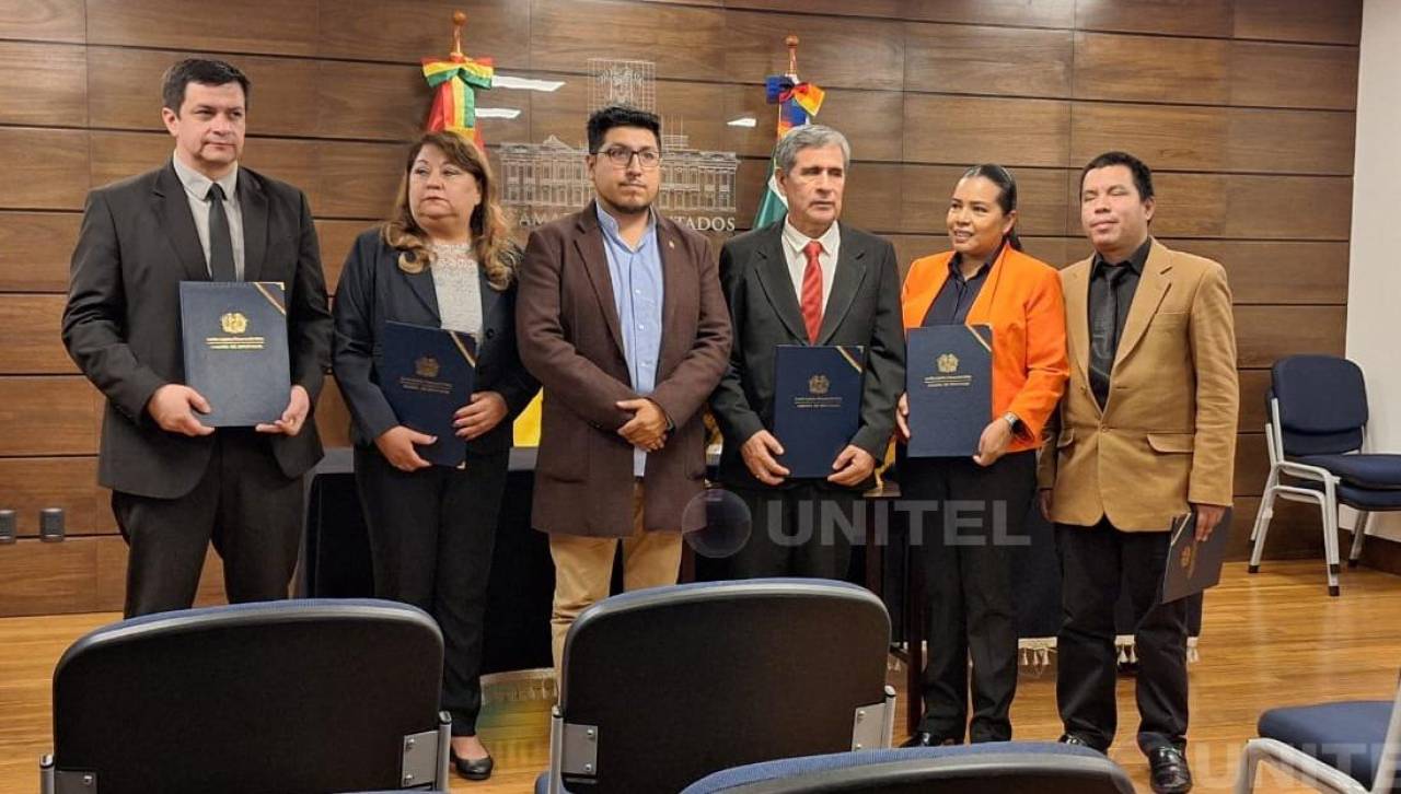 Presidente de Diputados posesiona a vocales electorales de Beni y Tarija que ejercerán de manera interina