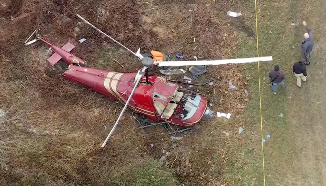 Video: Dos helicópteros chocan en pleno vuelo y dejan un muerto y un herido de gravedad en EEUU