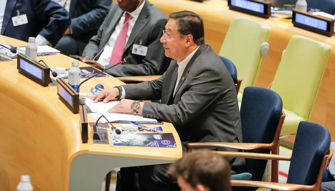“Pedimos un tratamiento justo”: Ante la ONU, Arce pide igualdad de oportunidades para países sin litoral