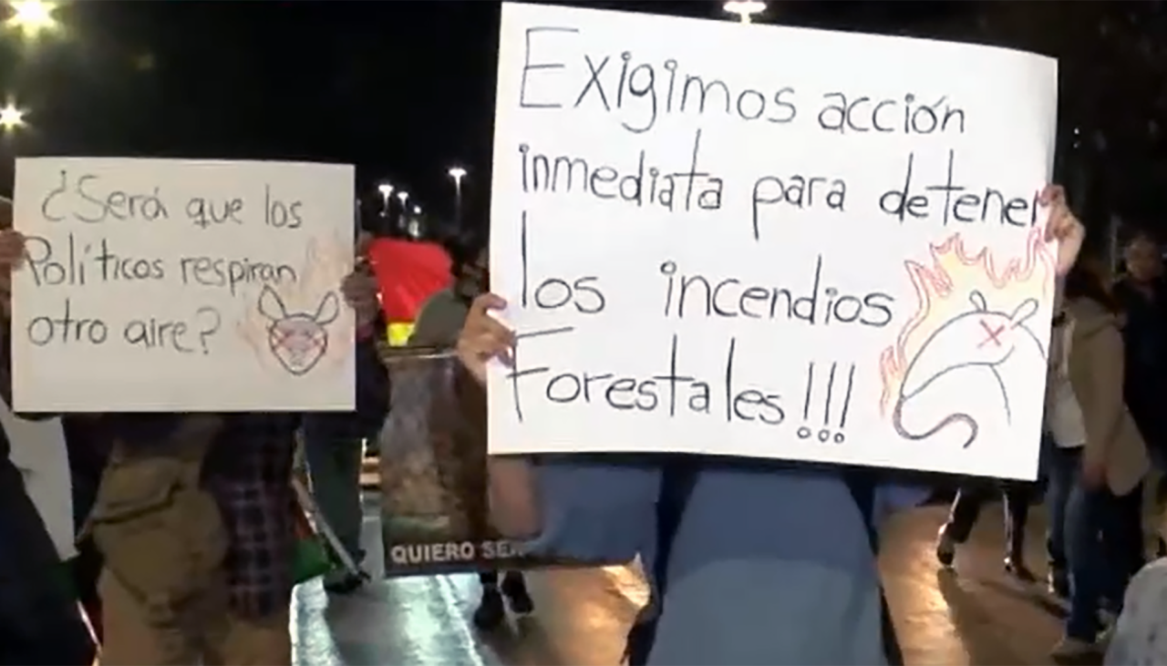 Marcha en Cochabamba pide declaratoria de desastre nacional por incendios y exigen sanciones por las quemas