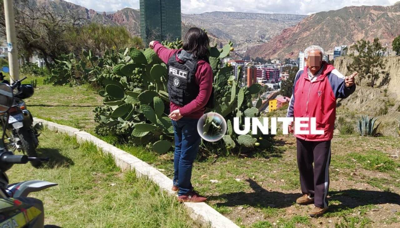 Policía aprehende al hombre que agredió a una mujer mientras recogía tunas de una meseta de La Paz