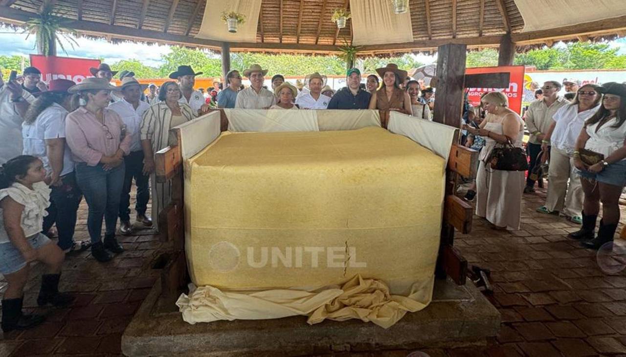 El queso más grande de Bolivia pesa 2.000 kilos y refleja el potencial productivo de San Javier