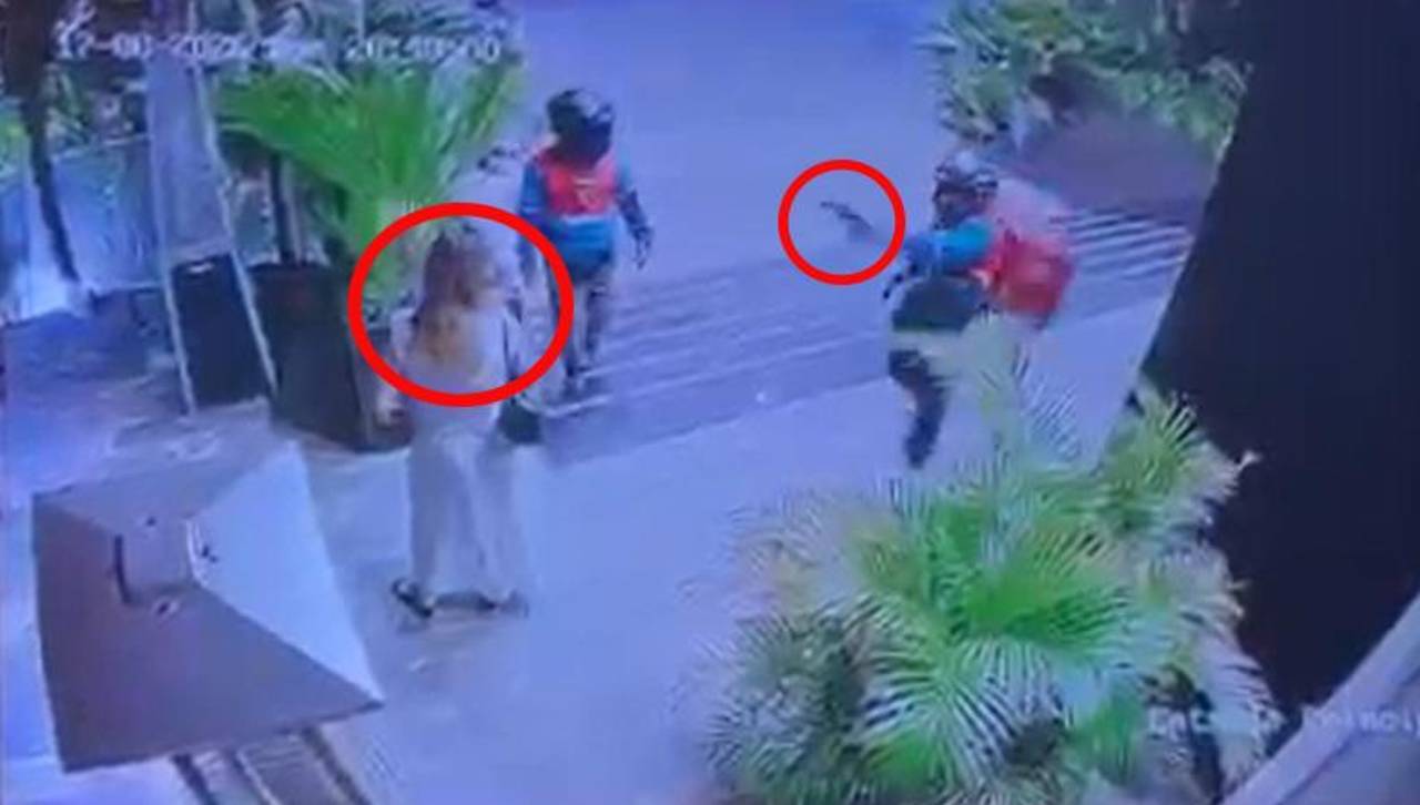 Video: El momento en que pistoleros disparan contra la activista Nadia Beller