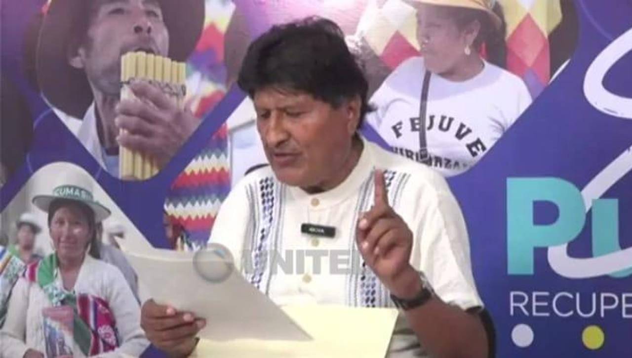 Evo Morales: “Presidente (Paz), ministros no me voy a escapar, agárrenme aquí”