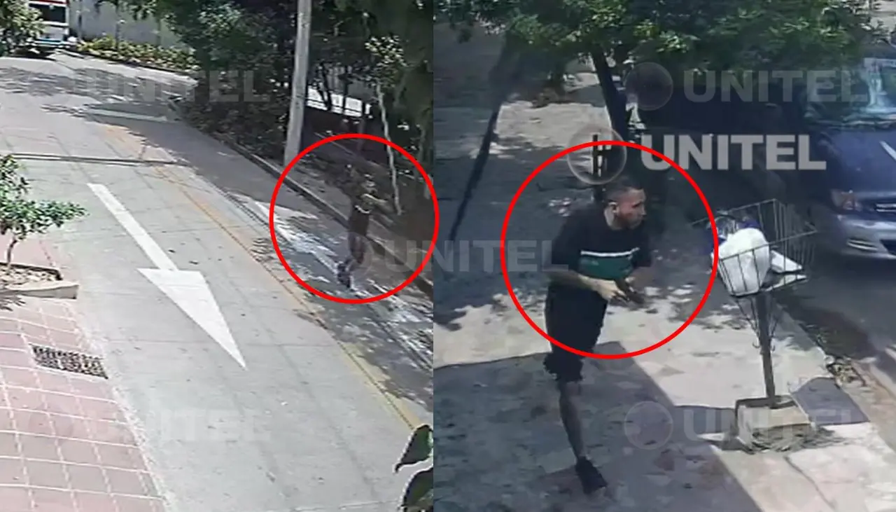 Policía baleado: Nuevo video muestra el momento exacto cuando un hombre apunta contra uniformados 