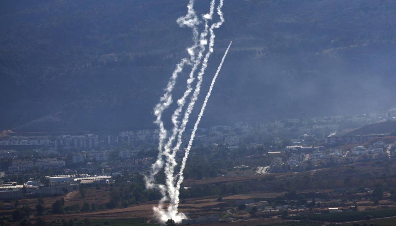Un ataque múltiple de cohetes y drones dispara alarmas en toda la frontera norte de Israel