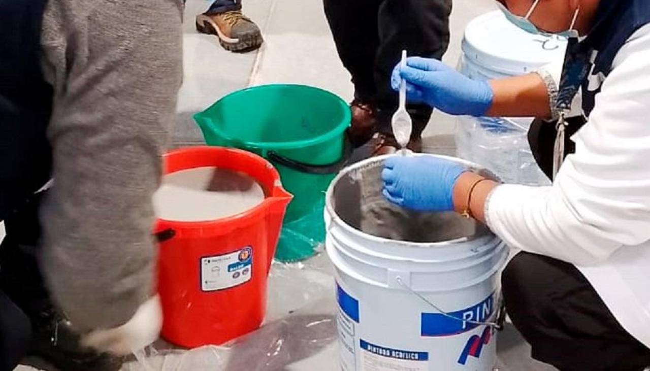 Aduana intercepta cargamento de mercurio camuflado en pintura proveniente de México