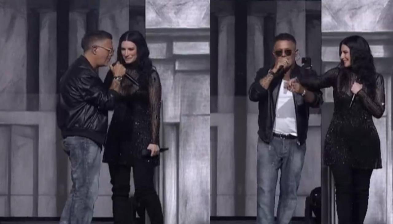 ¡Emotivo! Alejandro Sanz sorprende en pleno show de Laura Pausini 
