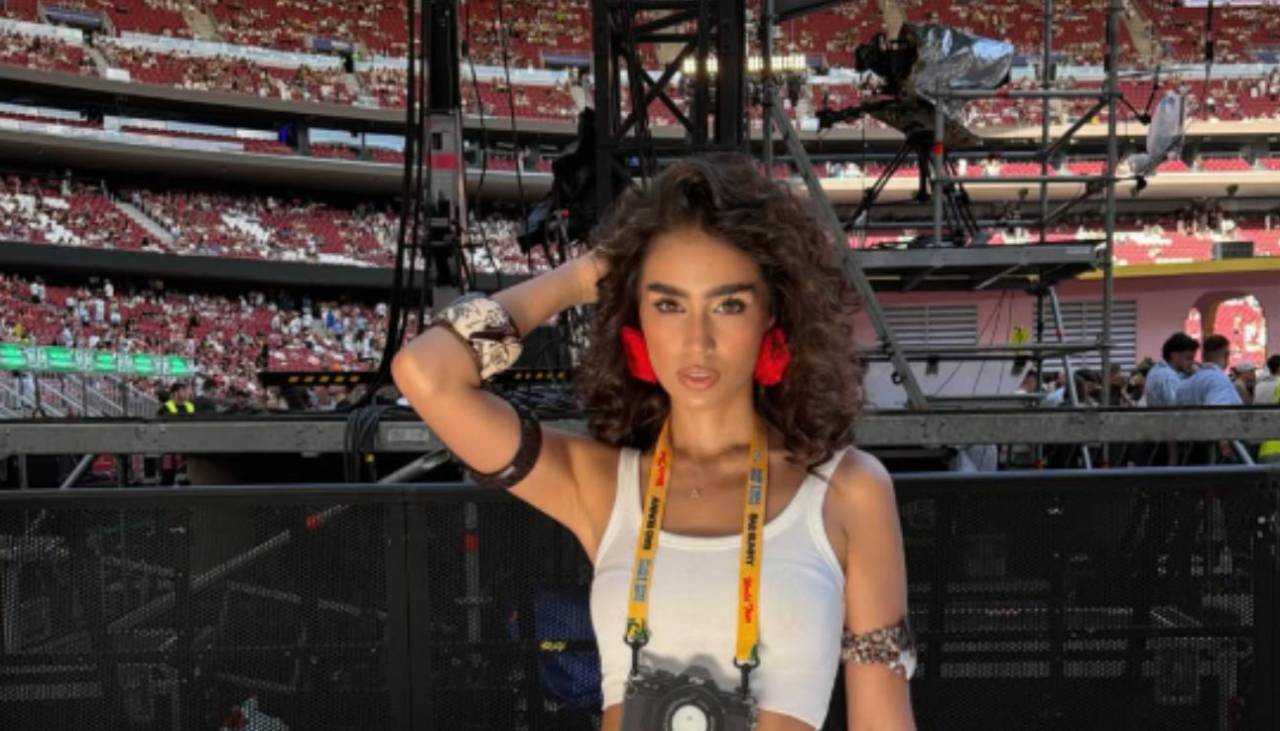 Anahí Zambrano deslumbra en “La Casita” de Bad Bunny en Madrid