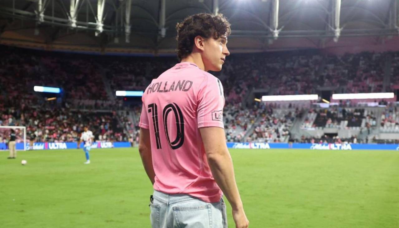 Tom Holland lució la ‘10’ en un partido del Inter de Miami