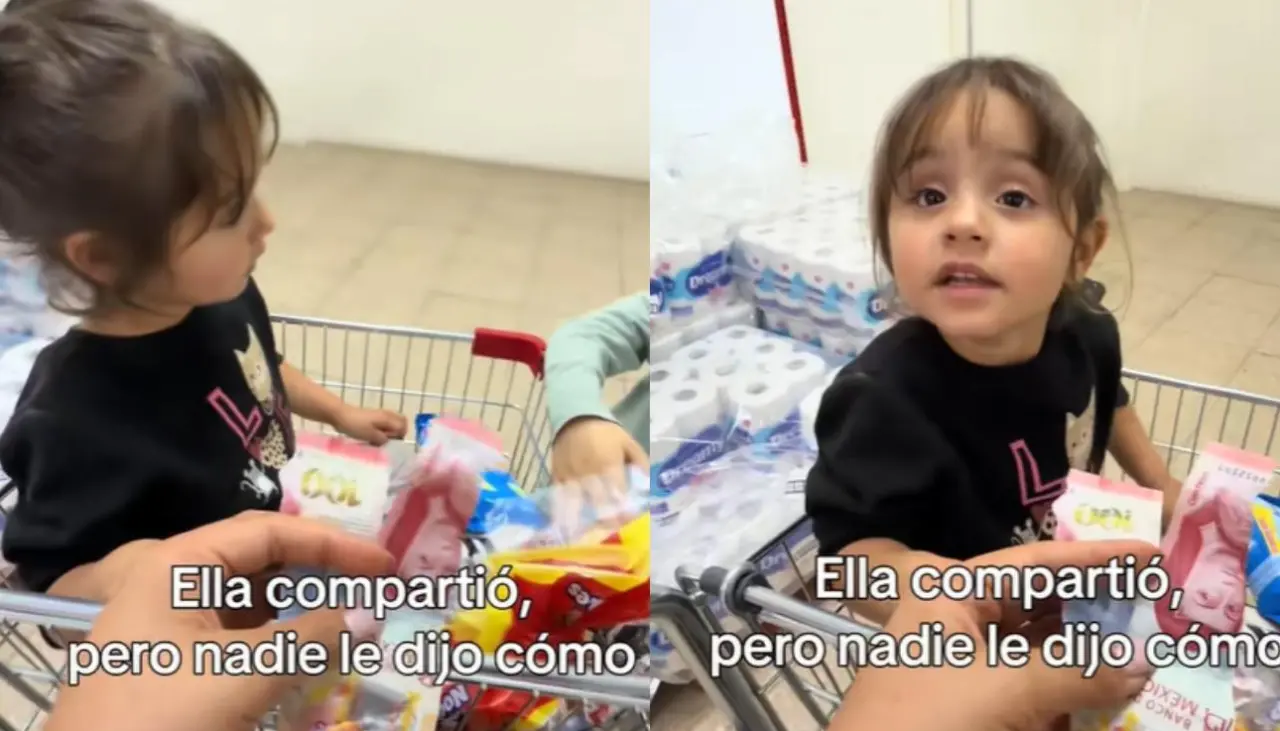 Video: Le piden a una niña compartir su dinero con su hermano y ella parte el billete a la mitad