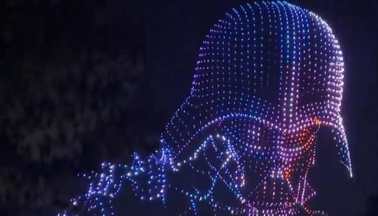¡Impactante! Show de drones con temática de Star Wars ilumina el cielo en Corea del Sur