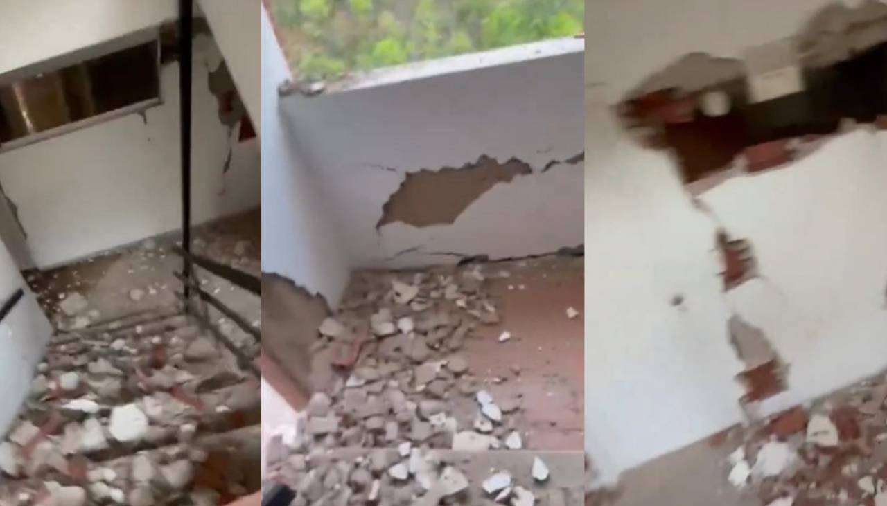 Video dramático: Venezolano graba evacuación de un edificio entre escombros tras terremotos