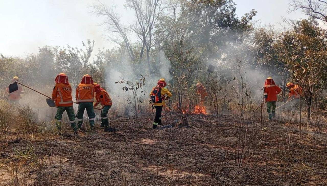 Municipios de Santa Cruz en emergencia por incendios y movilizan a 76 personas