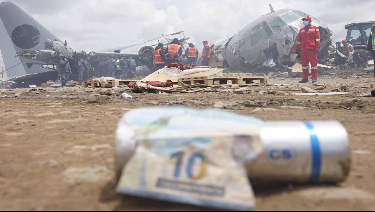 BCB señala que es difícil cuantificar la cantidad de billetes del avión siniestrado que está en circulación