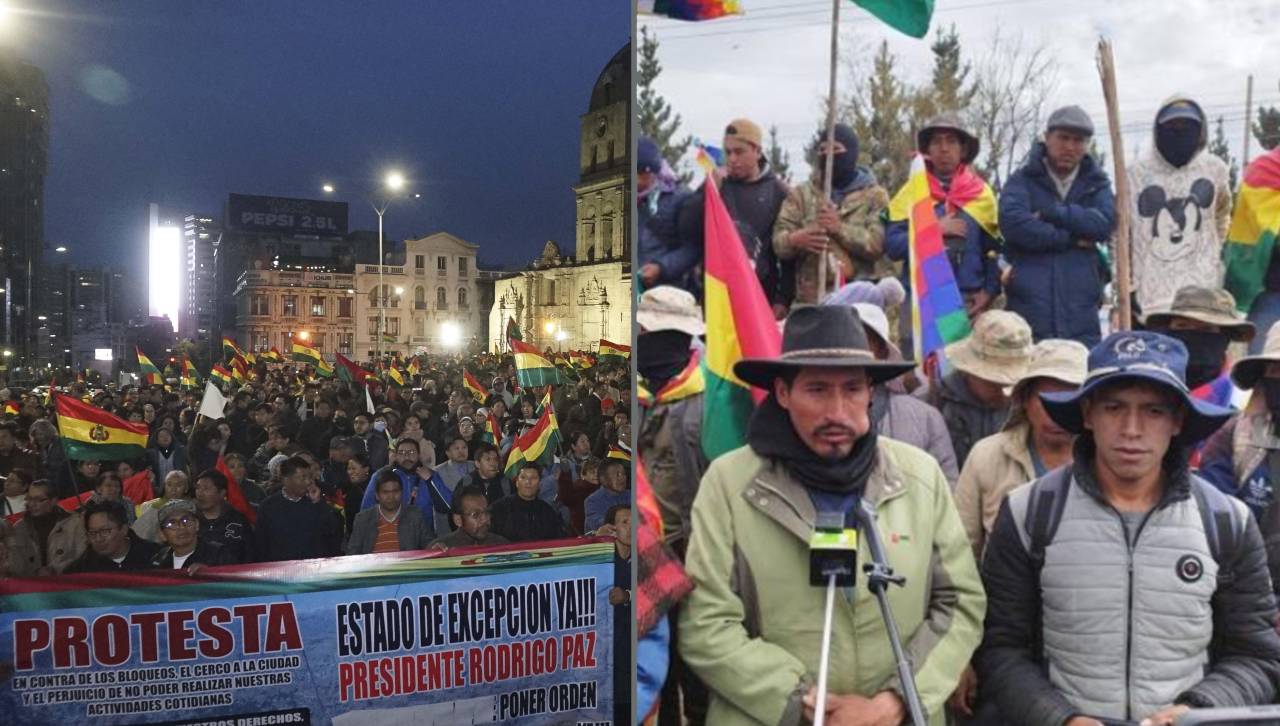 Cabildo de La Paz exige Estado de excepción mientras marchas se alistan para entrar a la ciudad