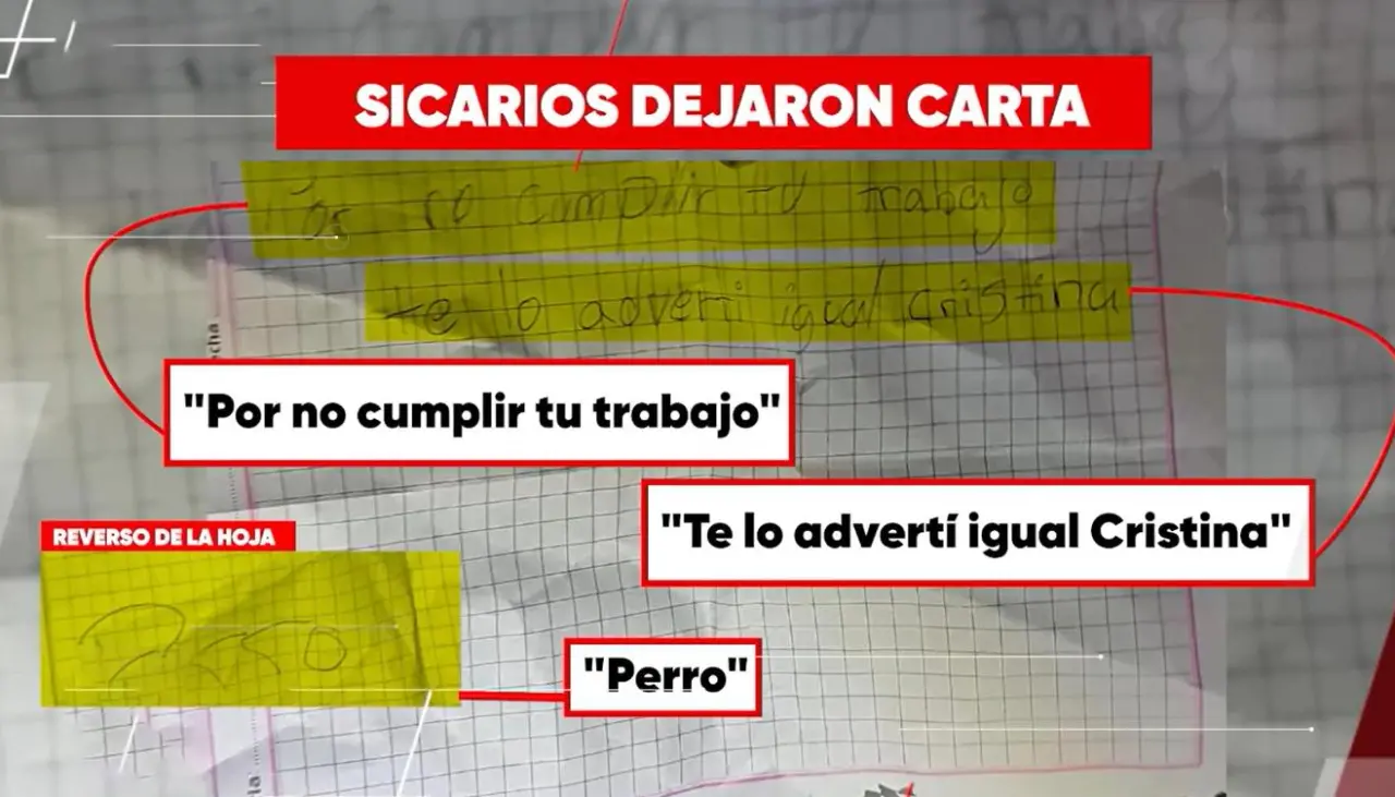 “Por no cumplir tu trabajo, te lo advertí”, difunden nota atribuida a sicarios que asesinaron a juez