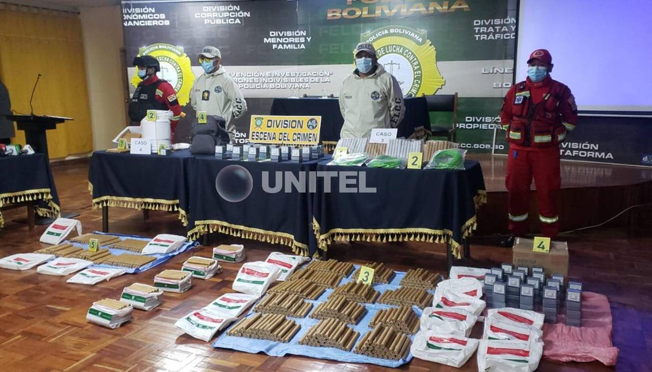 Policía secuestra más de 41.000 explosivos, mechas y vehículos que son relacionados con bloqueadores