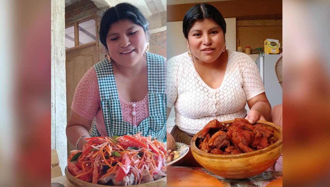 “Mi abuelita cocinaba así”, con platos ‘gigantes’, una mujer captura la atención en TikTok 