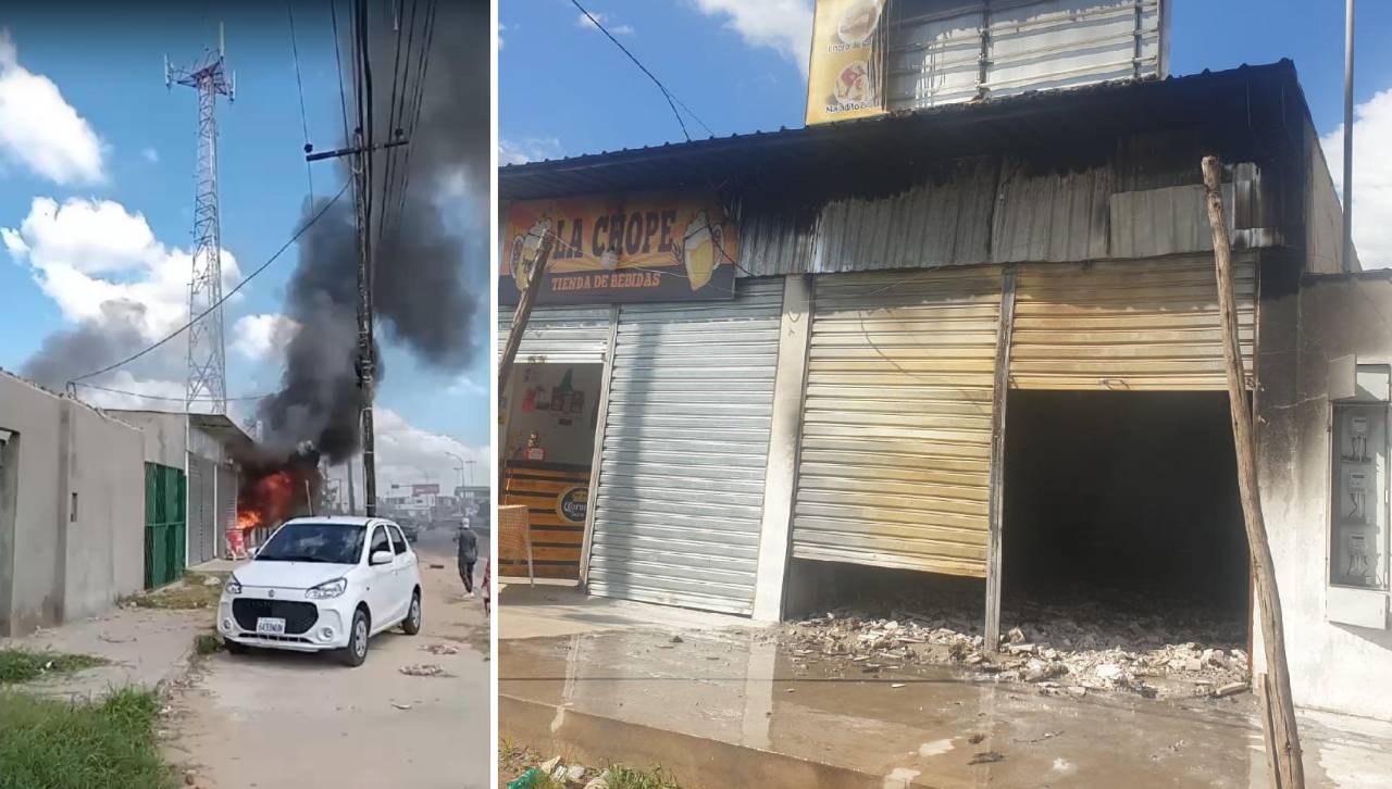 Santa Cruz: No quedó nada de un restaurante tras un incendio registrado este viernes