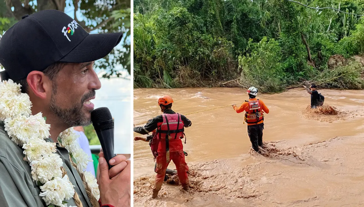 Camacho suspende su viaje ante nuevos pronósticos de lluvias en Santa Cruz