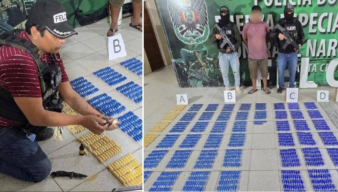 Santa Cruz: Cae un hombre que transportaba 2.600 cápsulas de droga rumbo a Brasil