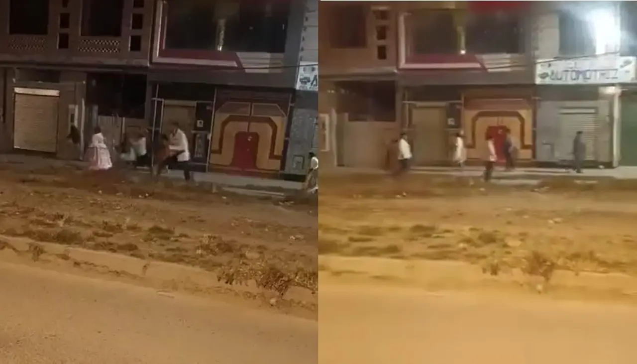 Video: Dos grupos se enfrentan con piedras y petardos tras una fiesta en El Alto