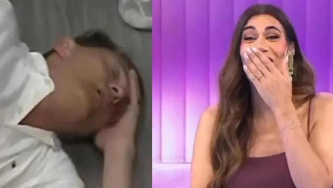 Video: Conductor de televisión se desmaya en vivo y sus compañeros se burlan; creyeron que era broma