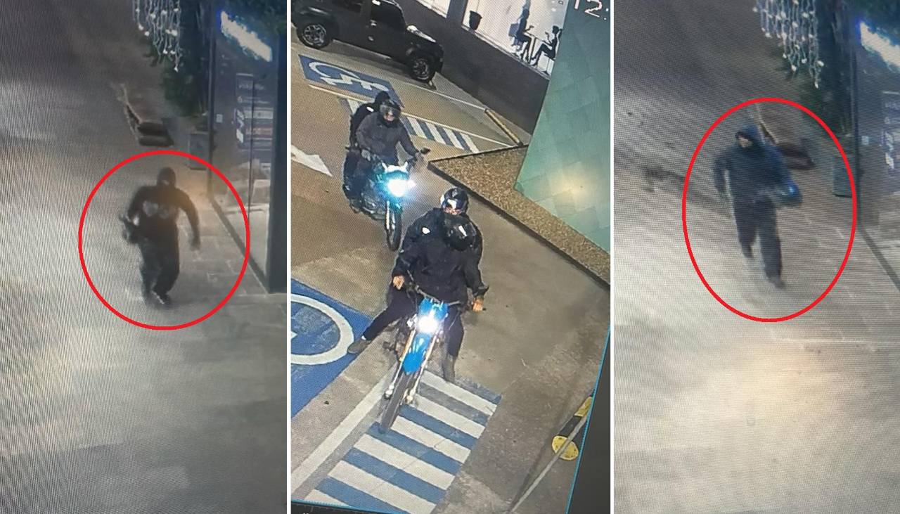 Asalto en joyería en Santa Cruz: Cámaras de seguridad captaron a cuatro delincuentes