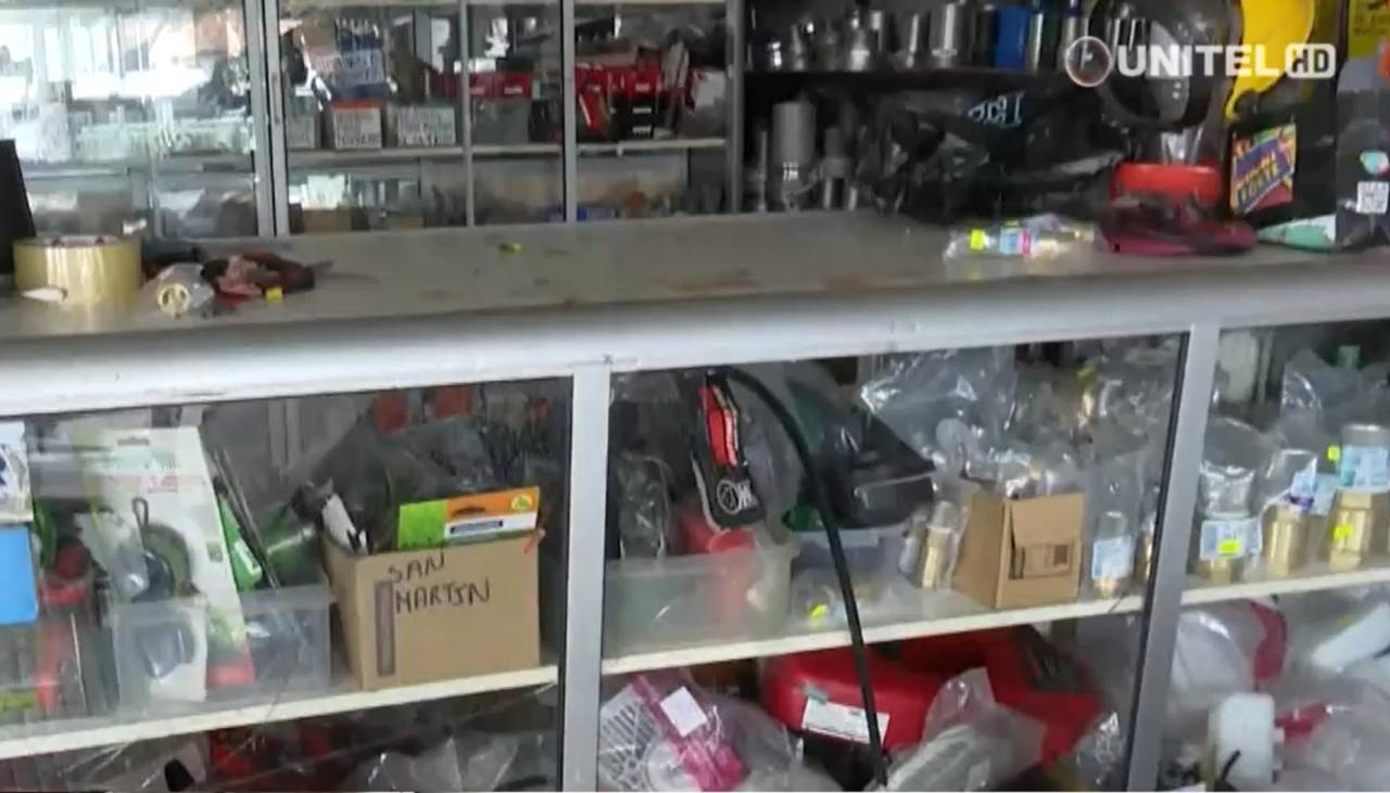 Robo frustrado: Dueña de tienda indica que pérdidas pudieron alcanzar los Bs 7.000