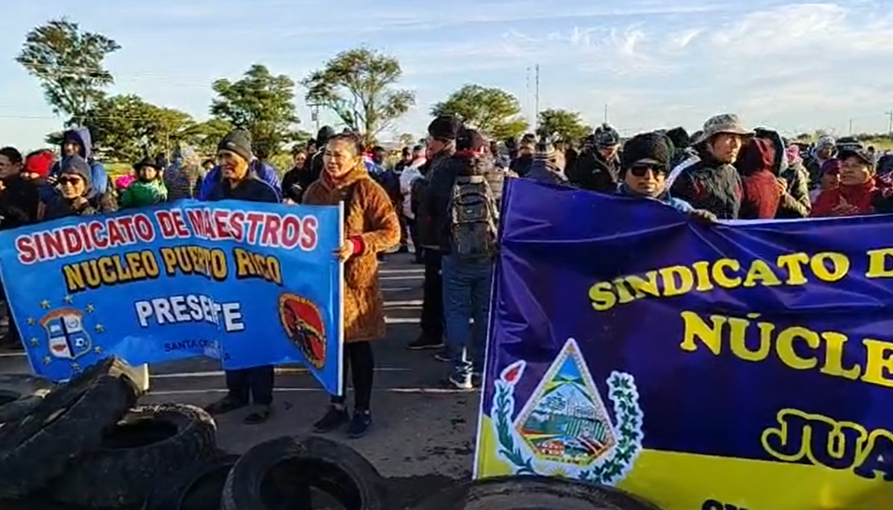 La ABC reporta bloqueos por conflictos sociales en tres tramos en Santa Cruz