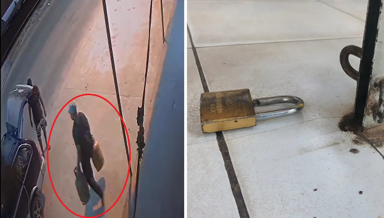 Video: Así fue como un sujeto entró a robar a una panadería en Santa Cruz