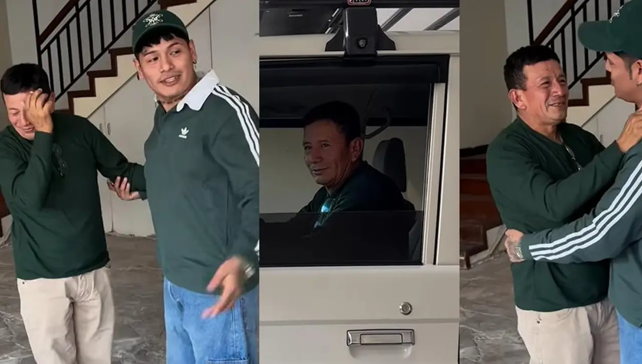 “Gracias, hijo”: Corona cumple el sueño de su papá y esta es la emotiva reacción