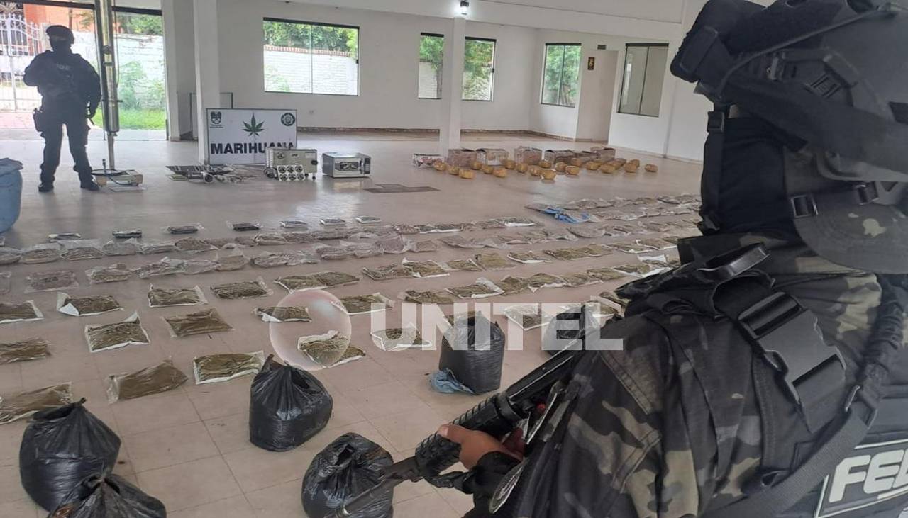 Santa Cruz: Felcn incauta más 550 kilos de hachís e interviene dos fábricas de esta droga de alta pureza