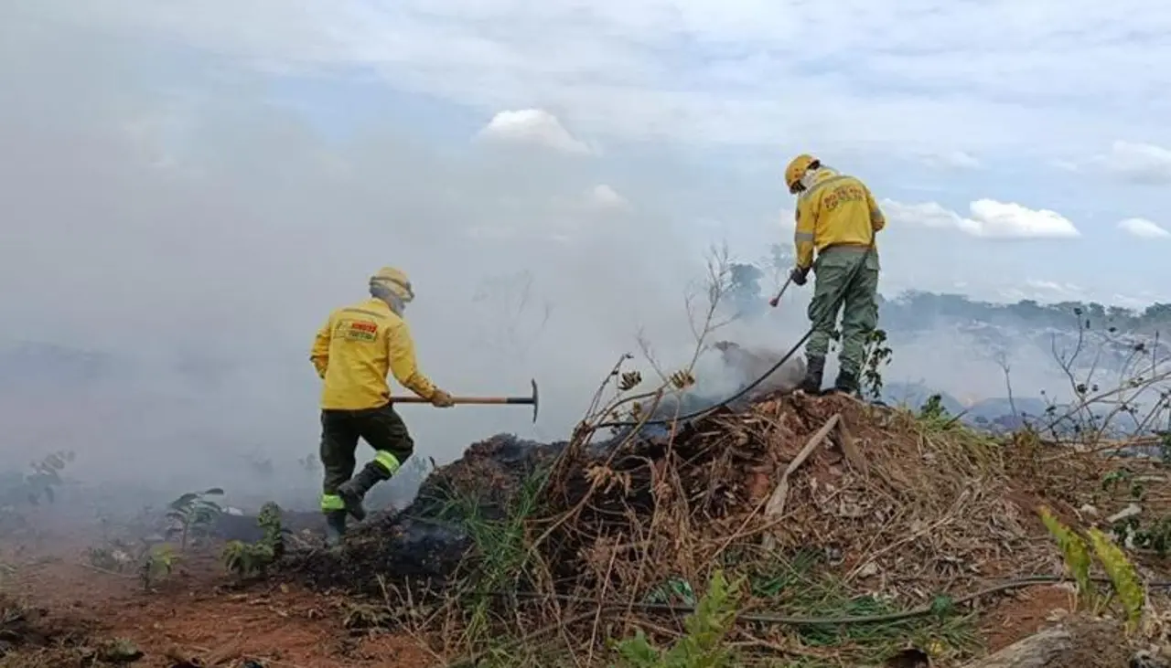 Pese a las lluvias, aún persisten seis incendios forestales en Santa Cruz