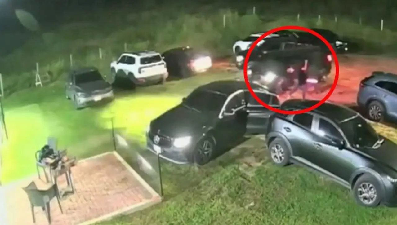Acribillan a joven en el Urubó: El crimen fue grabado por una cámara de seguridad